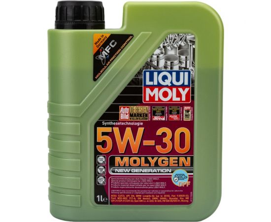 Масло моторное НС-синтетическое Molygen New Generation DPF 5W-30, 1 л LIQUI MOLY 21224 – изображение 2