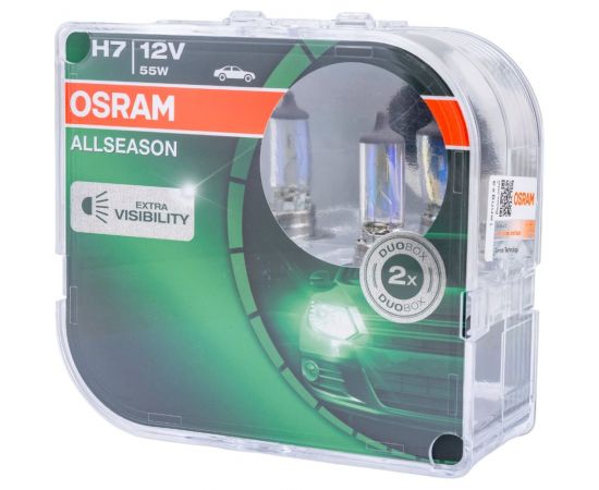 Автолампа OSRAM H7 55 PX26d ALLSEASON 3000K, 2 шт. 12V, 1, 10 64210ALL-HCB – изображение 2