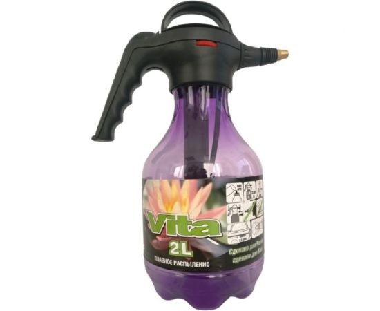 Помповый опрыскиватель с регулируемым распылением в прозрачной колбе GLQ VITA 3346Т/GLQ – изображение 2