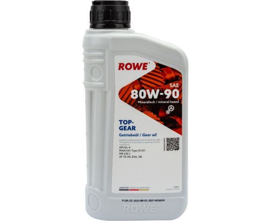 Трансмиссионное масло Rowe HIGHTEC TOPGEAR SAE 80W-90 25001-0010-99 – изображение 2