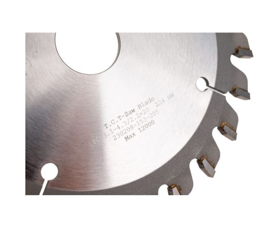 Подрезная пила для форматно-раскроечных станков ф120x20x3,1-4,3 Z=24 KON Woodtec PCD ИН 290679 – изображение 2