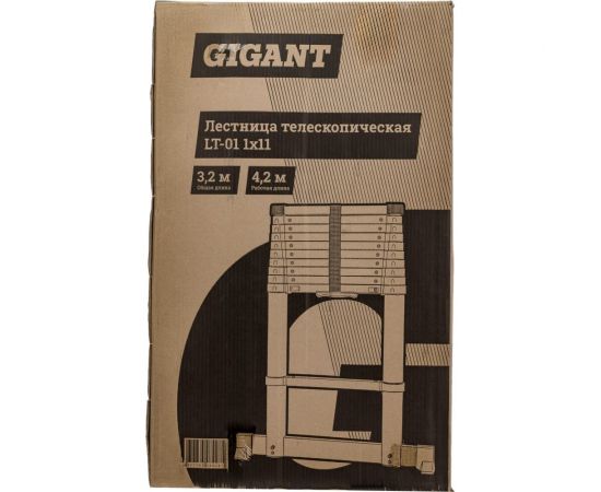 Телескопическая лестница Gigant 3.2м LT-01 1x11 – изображение 21