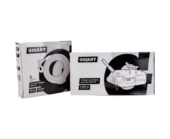 Рычажная тросовая лебедка Gigant МТМ 3200, 3,2 т, L=20м GEW-25 – изображение 24