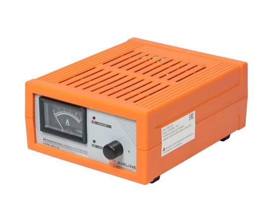 Зарядное устройство AIRLINE 0-10 А, 12 В, амперметр, ручная регулировка зарядного тока, импульсное ACH-AM-18 – изображение 3