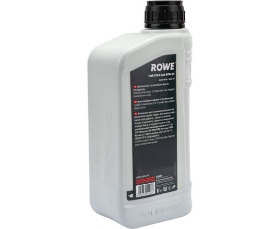 Трансмиссионное масло Rowe HIGHTEC TOPGEAR SAE 80W-90 25001-0010-99 – изображение 3