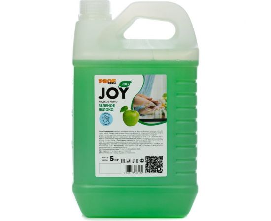 Жидкое мыло PROFREIN JOY ЗЕЛЕНОЕ ЯБЛОКО, канистра ПНД, 5 кг 236 – изображение 4