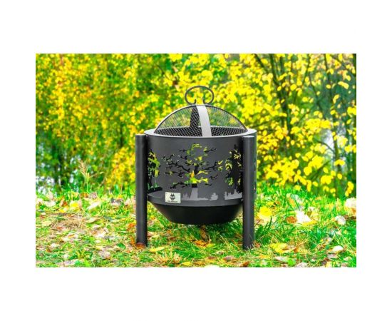 Костровая чаша Fire-House Деревья диам. 800 мм, на трубчатых ножках Ch-800деревья – изображение 5