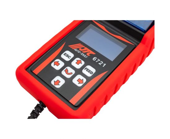Цифровой тестер АКБ с принтером 12/24V JTC 6721 – изображение 5