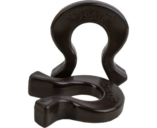 Подкова: блокиратор дверей, стоппер для двери, ограничитель для двери/окна Baby Safety силиконовый 2шт. венге 4670006470686 