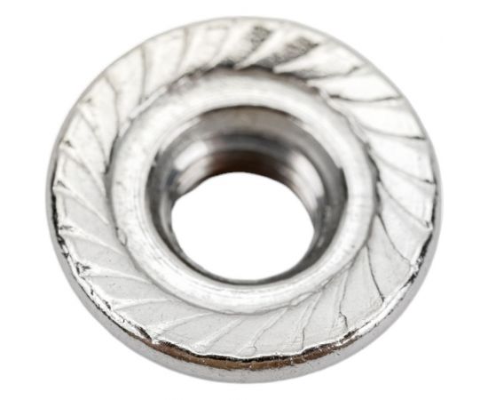 Нержавеющая гайка с фланцем KREPFIELD М5, DIN 6923, А2, с зазубринами, шестигранная, 30 шт. 6923А2ГАЙКАМ5-30 