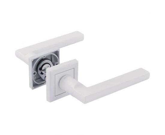 Дверная ручка НОРА-М 108К AL белый 17239 