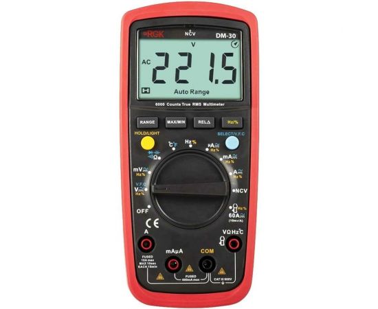 Цифровой мультиметр RGK DM-30 с поверкой 779654 