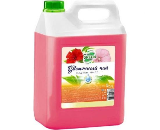 Антибактериальное жидкое мыло MR.GREEN Цветочный чай, 5 л ПНД 40815 