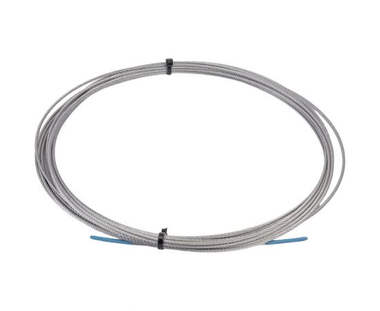 Нержавеющий трос KREPFIELD 2 мм, сталь А2, плетение 7x7, средней мягкости, 10 м 8379А2ТРОС2ММ-10 