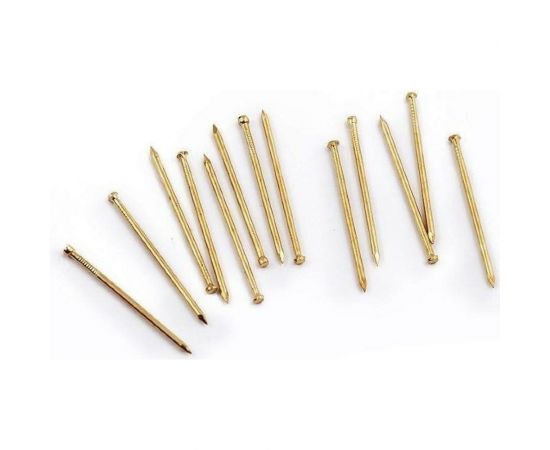 Финишные гвозди vipкрепеж латунированные, 1,4x20 мм, 60 шт. 21132 VIPS 