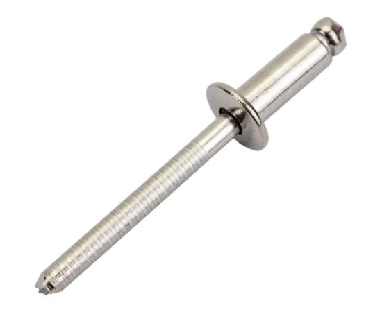 Вытяжная нержавеющая заклепка со стандартным бортиком KREPFIELD 4,8x12 мм, ART 9052, А2, 20 шт. 9052ЗАКЛЕПКА4,8Х12А2-20 – изображение 2