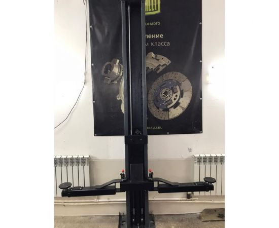 Двухстоечный подъемник KraftWell г/п 4000 кг., электрогидравлический, высота 2800 мм., сеть 380 В, цвет серый, упр. стопорами на 2-х колоннах KRW4DLM – изображение 2