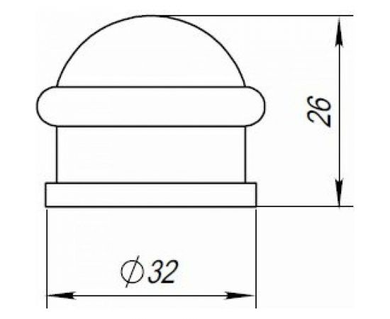 Дверной упор PUNTO DS PF-26 GP-5 золото 34719 – изображение 2