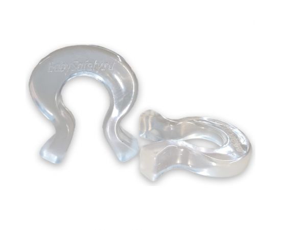 Подкова: блокиратор дверей, стоппер для двери, ограничитель для двери/окна Baby Safety силиконовый 2шт. прозрачные 4670006471638 – изображение 2