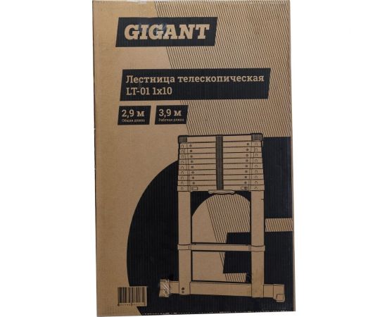 Лестница телескопическая 2.9м Gigant LT-01 1x10 – изображение 22