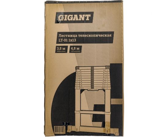 Телескопическая лестница Gigant 3.8м LT-01 1x13 – изображение 22