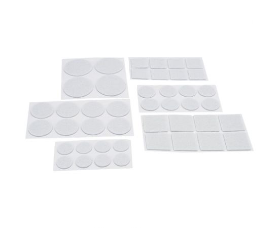 Накладки-протекторы для мебели Рыжий кот самоклеящиеся, белый, набор 45 шт. 105201 – изображение 3