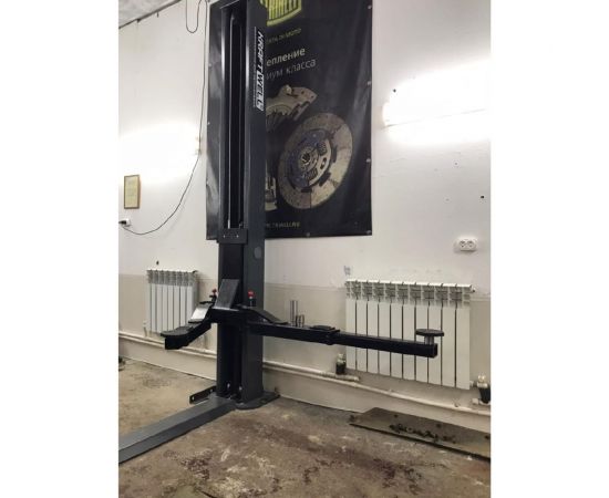 Двухстоечный подъемник KraftWell г/п 4000 кг., электрогидравлический, высота 2800 мм., сеть 380 В, цвет серый, упр. стопорами на 2-х колоннах KRW4DLM – изображение 3