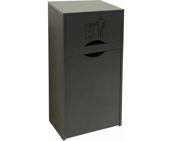 Мусорный контейнер-урна для фудкорта ИП Маковчик Оди 1000 цвет графит 5190004UOG – изображение 3