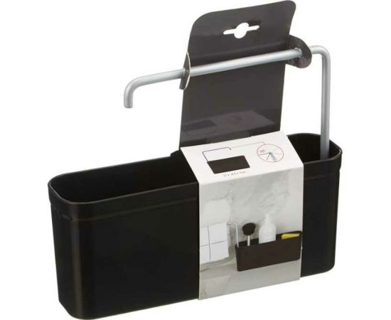 Кухонный органайзер для моющих средств PRIMANOVA KIEV с вешалкой для тряпки (чёрный), 27x14,5x7 см M-E78-06 – изображение 3
