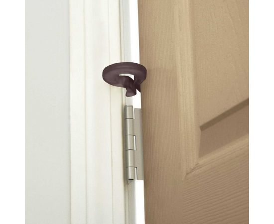 Подкова: блокиратор дверей, стоппер для двери, ограничитель для двери/окна Baby Safety силиконовый 2шт. венге 4670006470686 – изображение 4