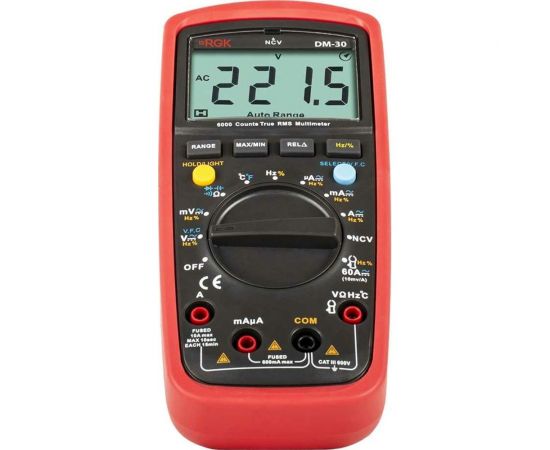 Цифровой мультиметр RGK DM-30 с поверкой 779654 – изображение 4