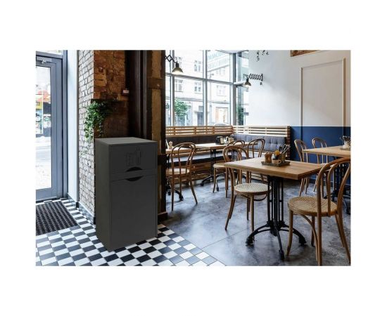 Мусорный контейнер-урна для фудкорта ИП Маковчик Оди 1000 цвет графит 5190004UOG – изображение 4