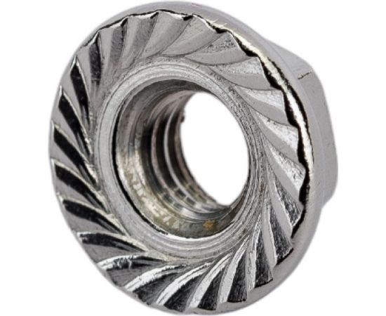 Нержавеющая гайка с фланцем KREPFIELD М5, DIN 6923, А2, с зазубринами, шестигранная, 30 шт. 6923А2ГАЙКАМ5-30 – изображение 7