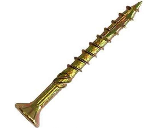 Саморез по дереву HIMTEX Проф. желтый, потайной, Torx 20, 4х70 мм, 200 шт. 04070Fh 