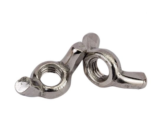 Гайка KREPFIELD нержавеющая, М8, DIN 315, А2, барашек 100 шт. в упак. 315А2БАРАШЕКМ8-100 