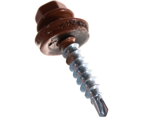Кровельный саморез крепежная техника коричневая медь RAL 8004, 4.8х29 мм, 250 шт 420274 БК 