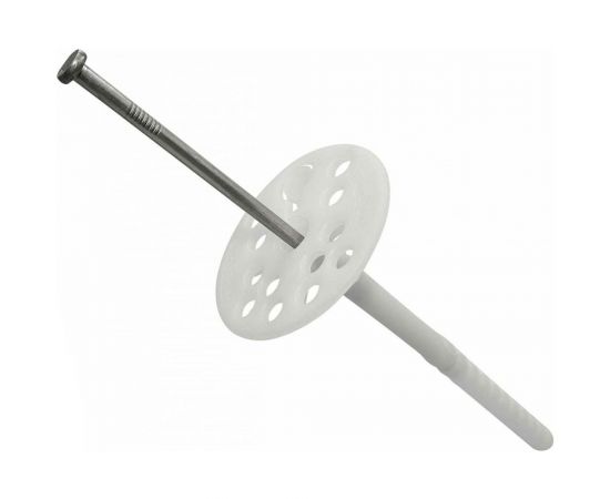 Дюбель для теплоизоляции с металл. гвоздем Bau-Fix 10x160 D=4,2 50 шт 827058 