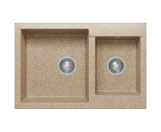 Кухонная мойка Polygran BRIG-772 (№302 Песочный) 621510 