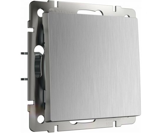 Одноклавишный выключатель WERKEL серебряный рифленый a051358 