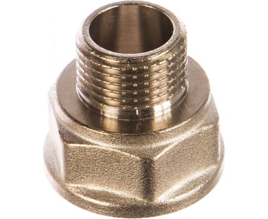 Латунный переход PRO AQUA Н/В резьбовой 1/2 x 3/4 08-M15-F20xb 
