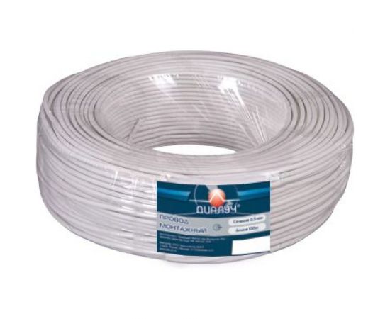 Провод ПГВА ДИАЛУЧ 0,75 белый (катушка-100м), бух. ПГВА 0,75 белый 