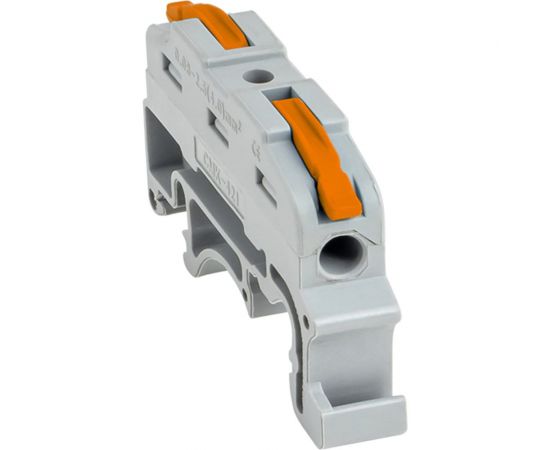 Строительно-монтажная клемма EKF PROxima СМК 222-421, на DIN-рейку, проходная, 1 полюс, 0,08-4мм2 25 шт. plc-smk-421-din – изображение 2
