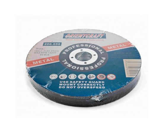 Диск отрезной по металлу 150x1.2x22.2 мм, 10 шт Orientcraft OC1501222210 – изображение 2