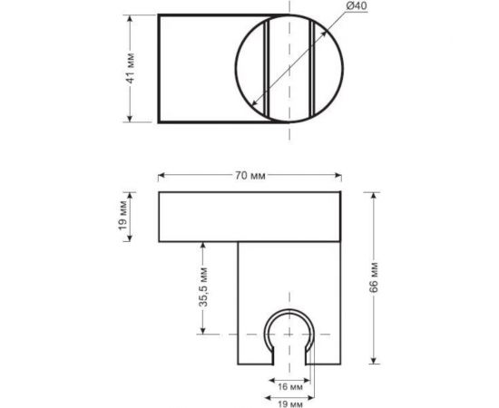 Держатель для ручного душа ESKO Чехия SH405 – изображение 2
