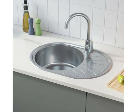 Мойка IDDIS Suno S нержавеющая сталь, шелк, 650x460 SUN65SDi77 – изображение 2