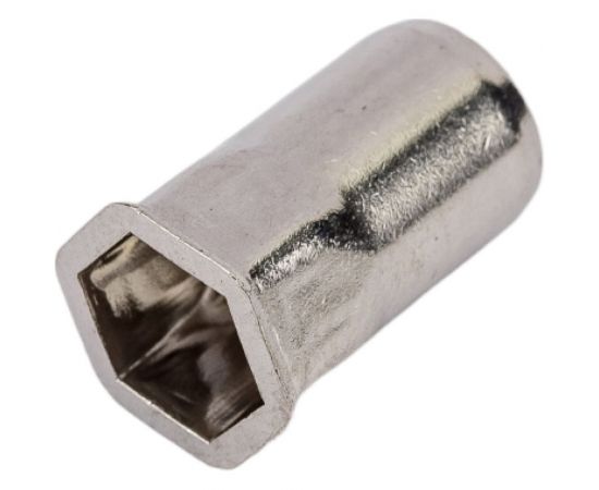 Резьбовая нержавеющая шестигранная заклепка с уменьшенным потайным бортиком KREPFIELD М6x16 мм, ART 1027, А2, 50 шт. 1027ГАЙКАЗАКЛЕПКАМ6Х16-50 – изображение 2