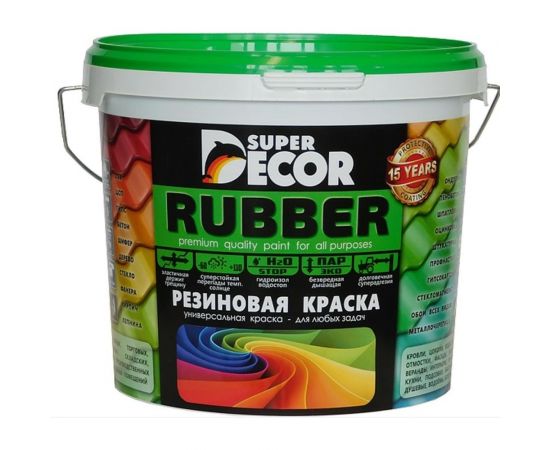 Резиновая краска SUPER DECOR №19 Слоновая кость, 1 кг 4630024701551 – изображение 2