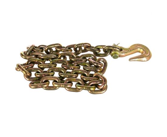 Тяговая цепь с крюком для слесарных работ WIEDERKRAFT 1,3 м 6 т WDK-0301 – изображение 2