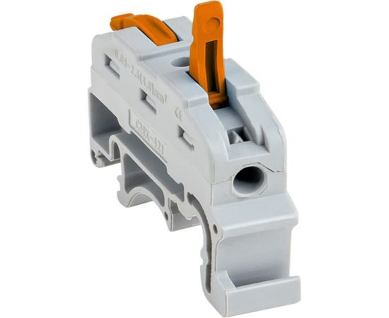 Строительно-монтажная клемма EKF PROxima СМК 222-421, на DIN-рейку, проходная, 1 полюс, 0,08-4мм2 25 шт. plc-smk-421-din – изображение 3