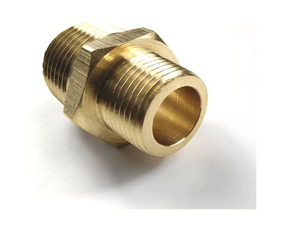 Ниппель латунный переходной пневмо 1/2"НР - 3/8"НР Профитт 9276287 – изображение 3